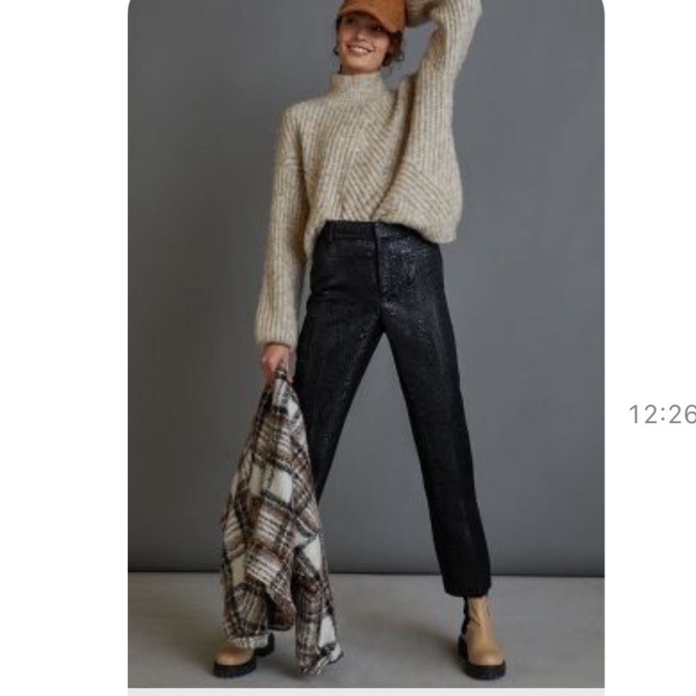 Anthropology The essential SLIM straight pants NWT